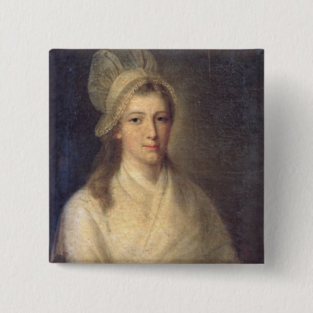 Charlotte Corday 15 Cm Square Badge (Front)