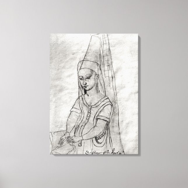 Charlotte de Savoie Canvas Print (Front)