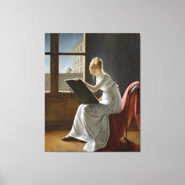 Charlotte du Val d'Ognes by Marie-Denise Villers Canvas Print (Front)