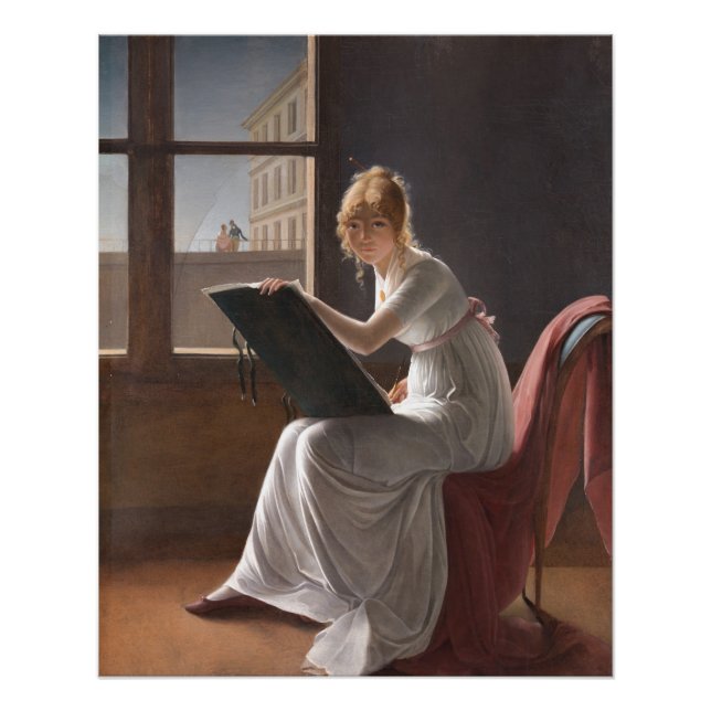 Charlotte du Val d'Ognes by Marie Denise Villers Poster (Front)