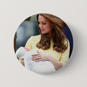 Charlotte Elizabeth Diana - British Will Kate 6 Cm Round Badge