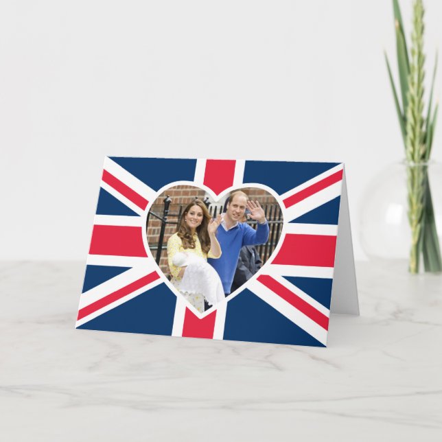 Charlotte Elizabeth Diana - British Will Kate Card (Front)