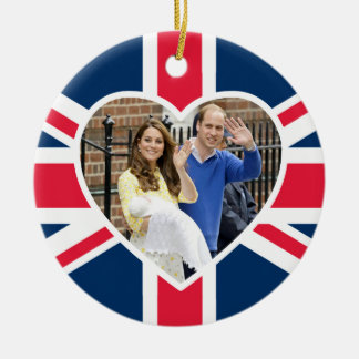 Charlotte Elizabeth Diana - British Will Kate Ceramic Tree Decoration