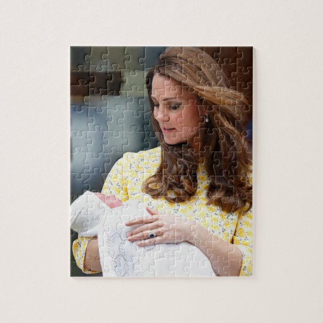 Charlotte Elizabeth Diana - British Will Kate Jigsaw Puzzle (Vertical)