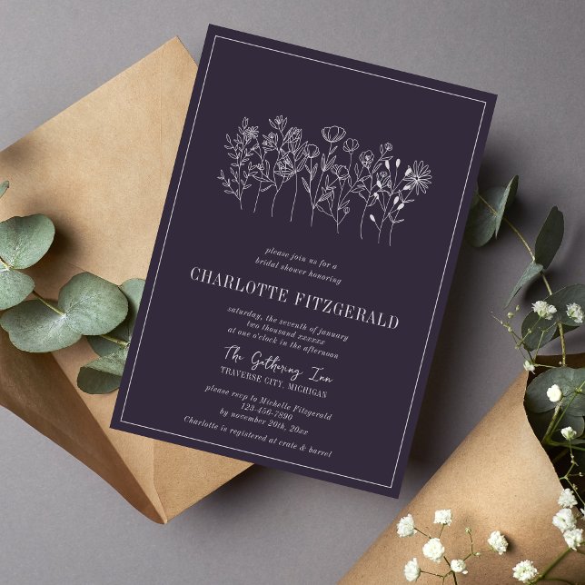Charlotte Floral | Curated Colours | Bridal Shower Invitation (Creator Uploaded)