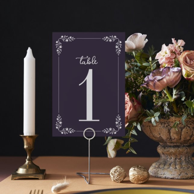Charlotte Frame | Curated Colours | Wedding Table Number (Creator Uploaded)