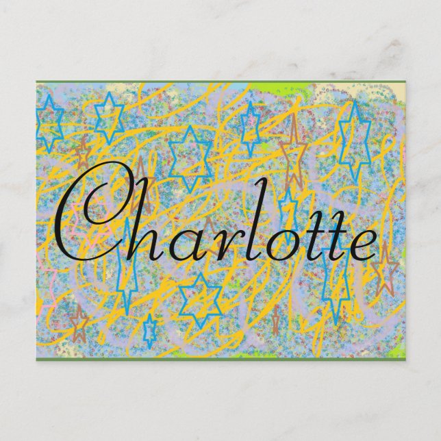 Charlotte from the tv show orphan Black,abstract a Postcard (Front)