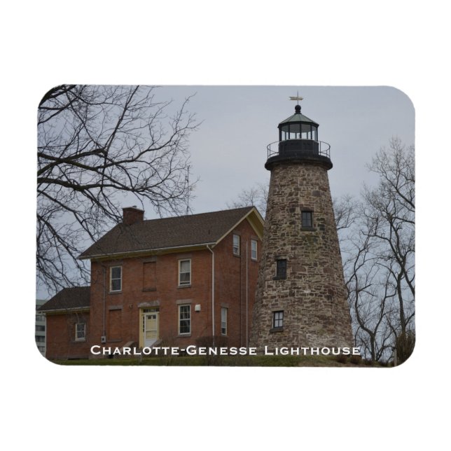 Charlotte-Genesee Lighthouse & Keepers House Magnet (Horizontal)