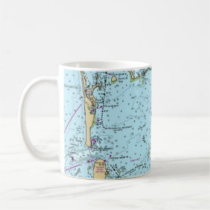 Charlotte Harbour Florida Nautical Map  Coffee Mug