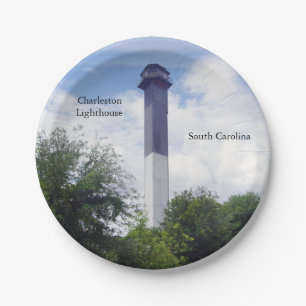 Charlotte Lighthouse paper plate