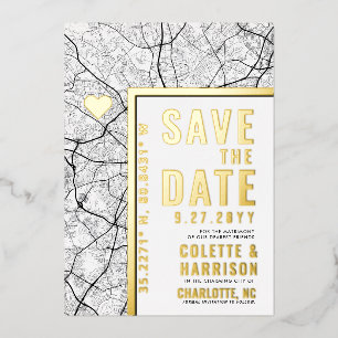 Charlotte Love Locator   Wedding Save the Date