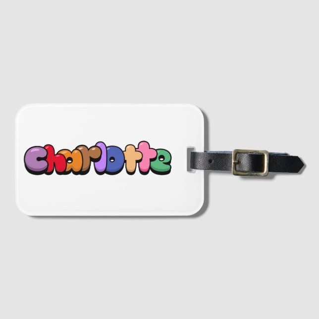 Charlotte Luggage Tag (Front Horizontal)