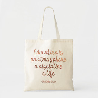 Charlotte Mason Quote Tote Bag