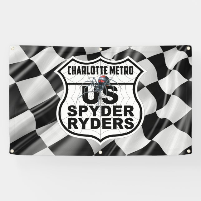 Charlotte Metro Chapter - Banner Finish Flag Logo (Horizontal)