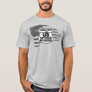 Charlotte Metro Chapter - Tattered Flag bw T-Shirt