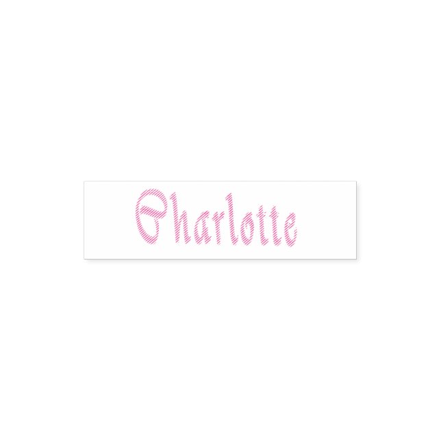 Charlotte Name Logo, Self-inking Stamp (Design)