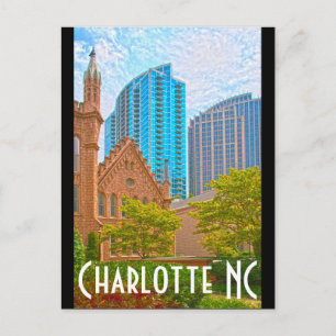 Charlotte NC Postcard