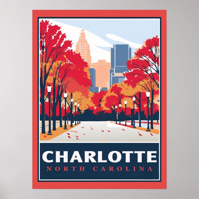 Charlotte, NC  Poster (Front)