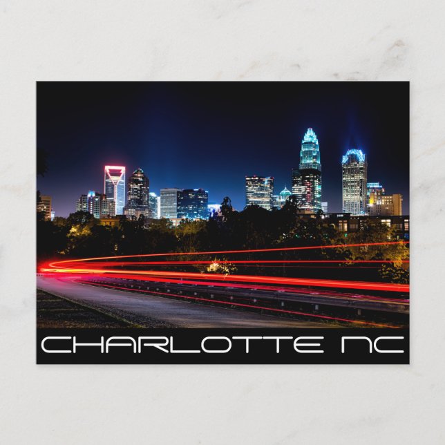 Charlotte NC -QUEEN CITY Postcard (Front)