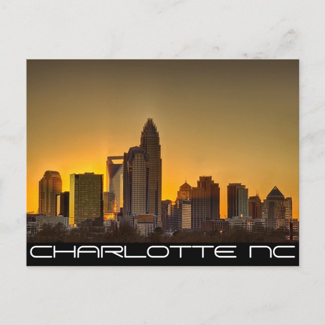 Charlotte NC -QUEEN CITY Postcard (Front)