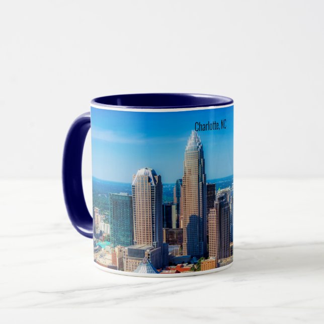 Charlotte, NC skyline photograph Mug (Front Left)