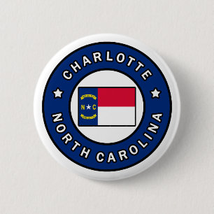 Charlotte North Carolina 6 Cm Round Badge