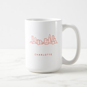 Charlotte, North Carolina City Skyline Coffee Mug
