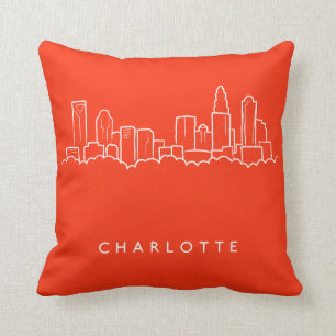 Charlotte, North Carolina City Skyline Cushion