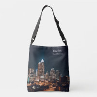 Charlotte North Carolina City Skyline Night