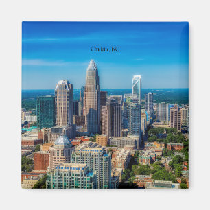 Charlotte, North Carolina cityscape Magnet