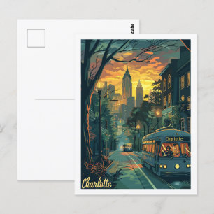 Charlotte North Carolina Famous Travel Place Postcard