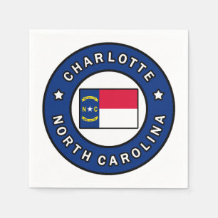 Charlotte North Carolina Napkin