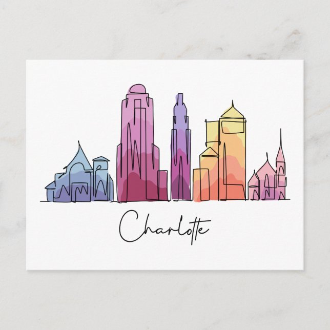 Charlotte NORTH CAROLINA Postcard (Front)