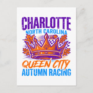 Charlotte North Carolina Queen City Autumn Postcard