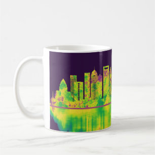 Charlotte North Carolina Skyline Coffee Mug