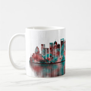 Charlotte North Carolina Skyline Coffee Mug