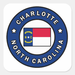 Charlotte North Carolina Square Sticker