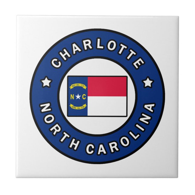 Charlotte North Carolina Tile (Front)