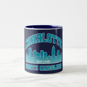 Charlotte,North Carolina Two-Tone Coffee Mug