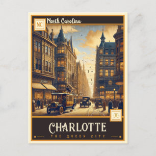 Charlotte, North Carolina   Vintage Postcard