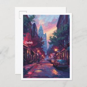 Charlotte North Carolina Vintage Travel Postcard