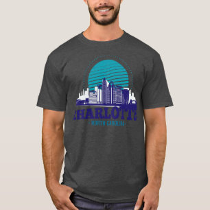 Charlotte North olina Skyline T-Shirt
