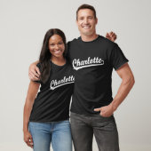 Charlotte script logo in white T-Shirt (Unisex)