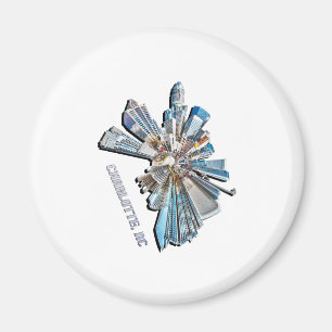 charlotte skyline magnet