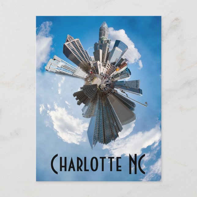 charlotte skyline postcard (Front)