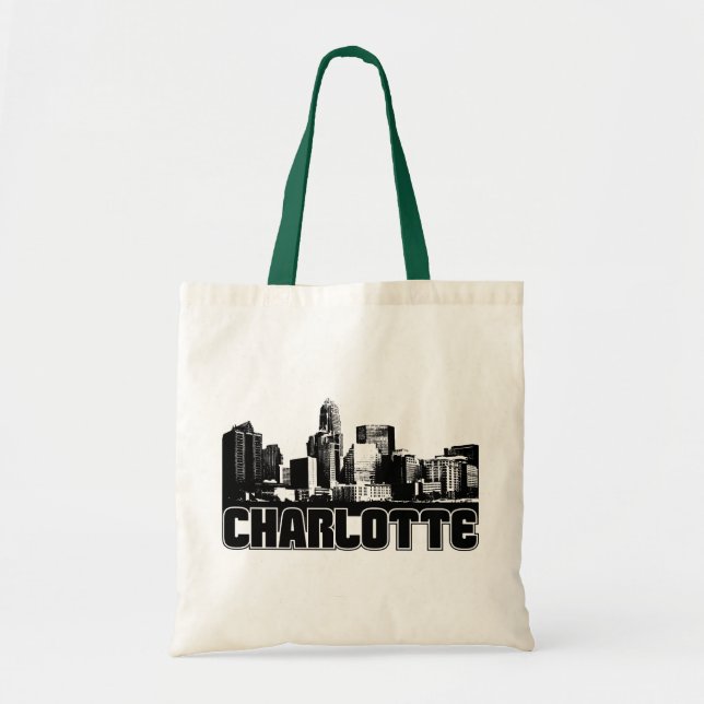 Charlotte Skyline Tote Bag (Front)