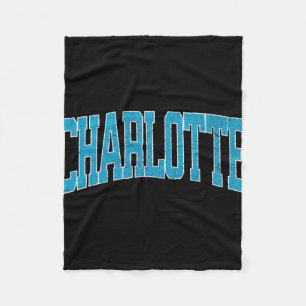 Charlotte Soccer Vintage City _1 Fleece Blanket