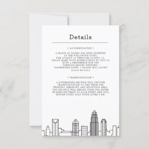 Charlotte Wedding   Guest Details Invitation
