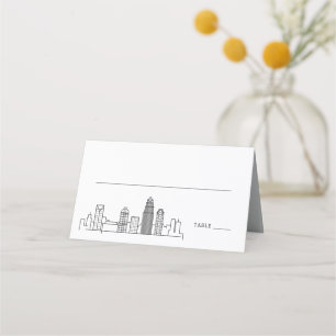 Charlotte Wedding Place Table Name Cards