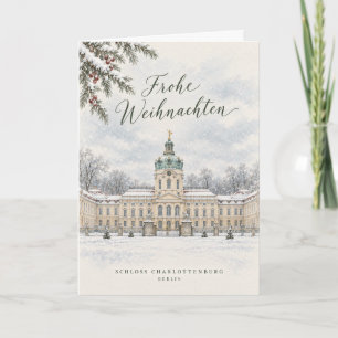 Charlottenburg Berlin Aquarell Weihnachtskarte Holiday Card